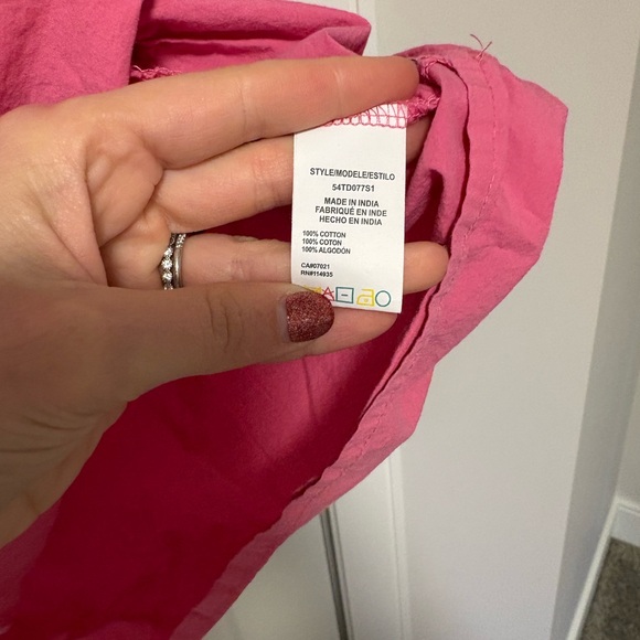 Pink Puff Sleeve Mini Dress - Picture 2 of 4